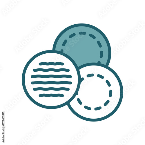 cotton pads icon vector design template simple and clean