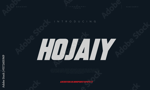 Hojaiy incomplete minimal cut alphabet capital lettering a to z font family