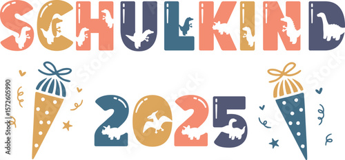 Deutsche Plotterdatei Schulkind, Schulkind 2025, Schule, Schulanfang , Schulstart ,Einschulung Geschenk.