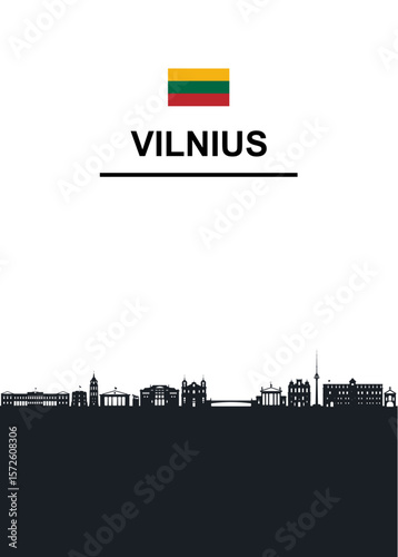 Vilnius skyline "NO AI"