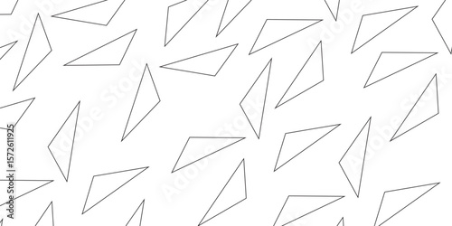 : Abstract background with liens and triangles shape on white background. White and grey geometric overlapping rectangle pattern Geometric background soft shadows as patten ..White polygon textured .