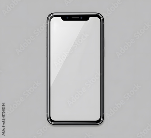 Sleek Smartphone Mockup with Blank Screen and Minimalist Design