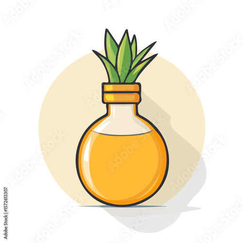 My Simple flat 2D illustration of an icon agave syrup in bottle isolated on a white background, vector 2D design, icon, flat 2d illustration art, Eps painting, Vector set