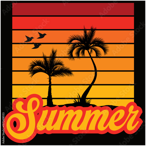 Summer t-shirt design, Outdoor and typography vector t-shirt design.