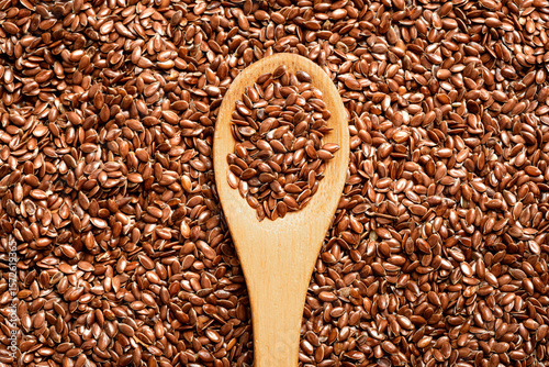 Tableau sur toile Linseed or flaxseed as background