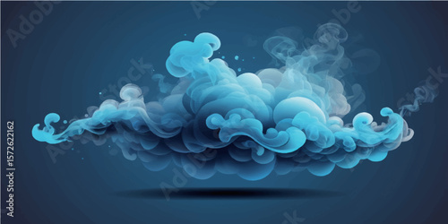 Translucent jellyfish glow with an ethereal light under the dark blue ocean, a natural wonder of marine life