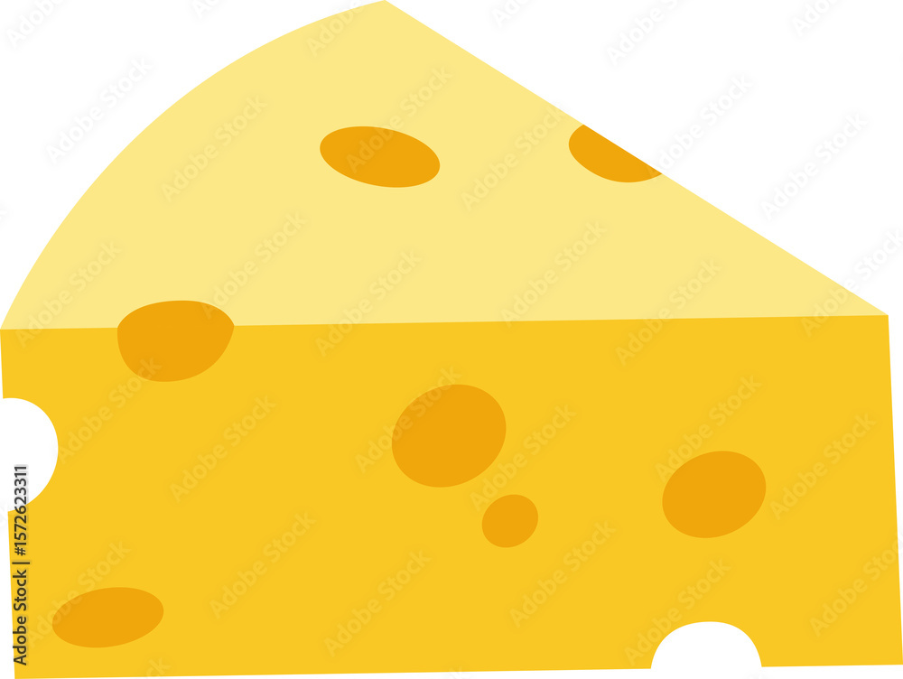 Fototapeta premium 체더 치즈 조각 슬라이스