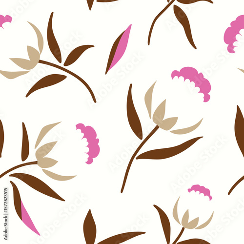 Modern botanical home decor upholstery design