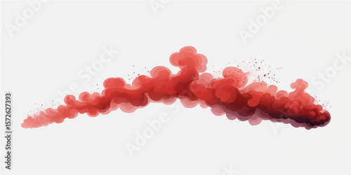 Sweet, ripe raspberries and healthy red blood cells, with a hint of red lipstick, isolated against a winter white background, evoke the vibrant color of nature