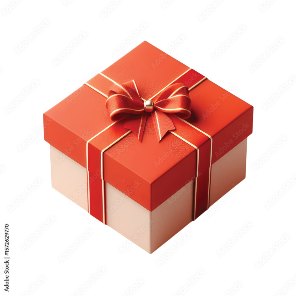 Obraz premium a red gift box vector