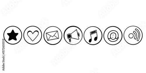 Social Media Network Logo Icons A Single High Resolution Icon for Web and Print Design