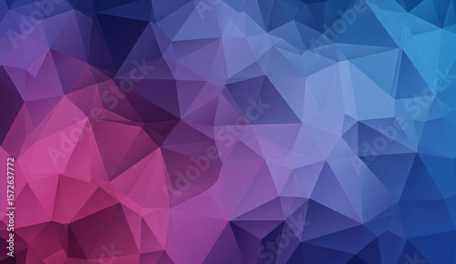 Aqua and Polygons Abstract