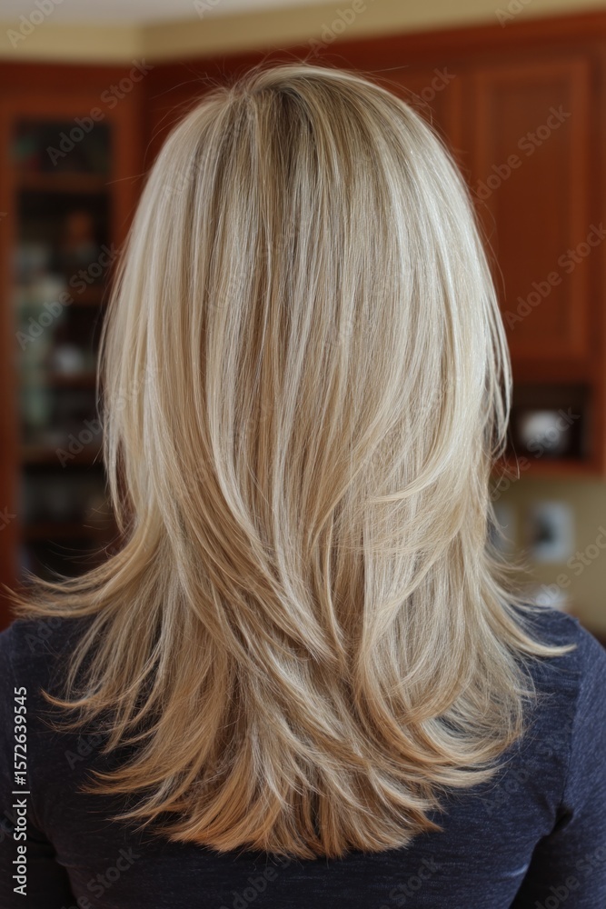 Naklejka premium Blonde hair of a woman