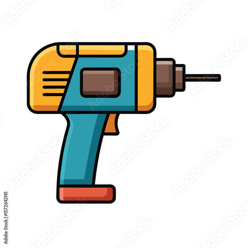Vector Electric Drill Showing Handle and Chuck Position