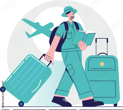 Travel Agent:  Airport Departure, Luggage, Flight Booking, Vacation