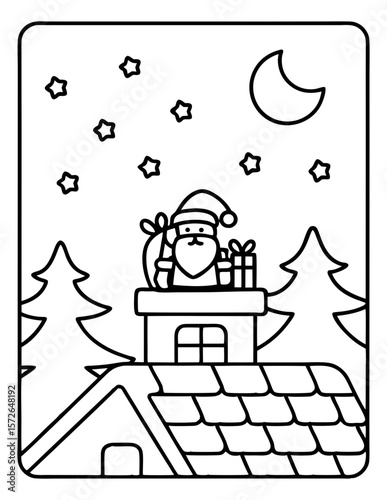 cute kids coloring pages isolated