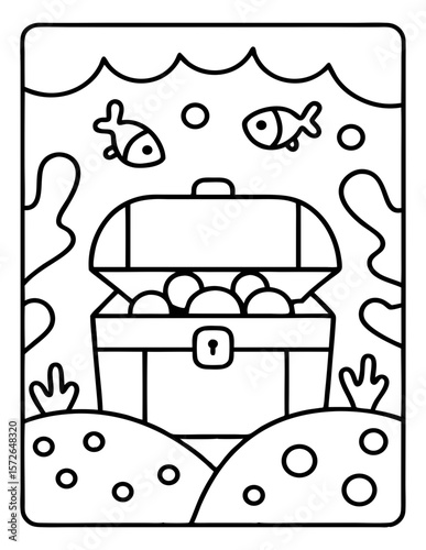 cute kids coloring pages isolated