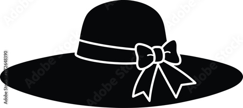 Elegant Vector Fashion Hat Illustration for Trendy Lifestyle Design