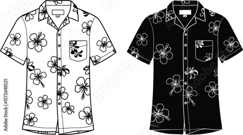 Floral Shirts, Summer Collection, Graphic Illustration, Trendy Environment, Bold Viewpoint