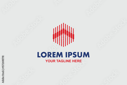 Free Download Bar chart vector image logo design template - GFXLoad