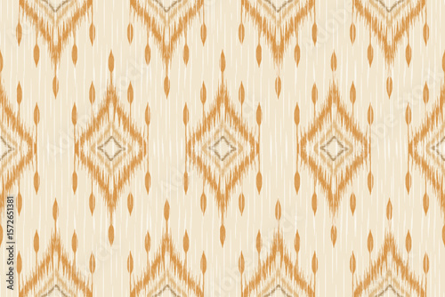 Ethnic abstract ikat art. Aztec ornament print. geometric ethnic pattern seamless color oriental. Design for background ,curtain, carpet, wallpaper, clothing, wrapping, Batik, vector illustration.