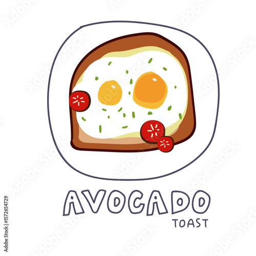 Crunchy avocado toast topped with creamy slices of avocado, fresh tomato, and a perfectly cooked egg — a simple, healthy, and satisfying bite