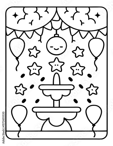 black and white coloring pages for kids