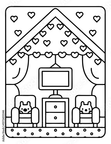 black and white coloring pages for kids
