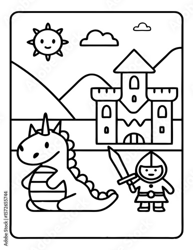 black and white coloring pages for kids