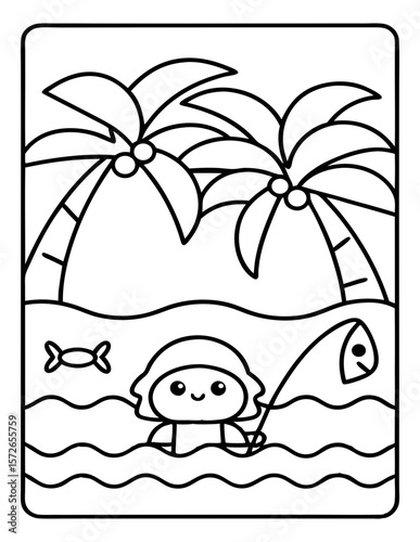 black and white coloring pages for kids