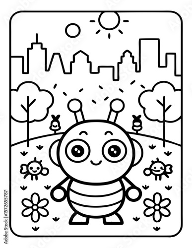 black and white coloring pages for kids