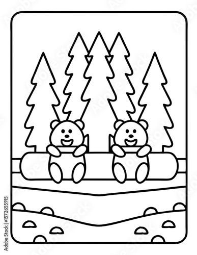 black and white coloring pages for kids
