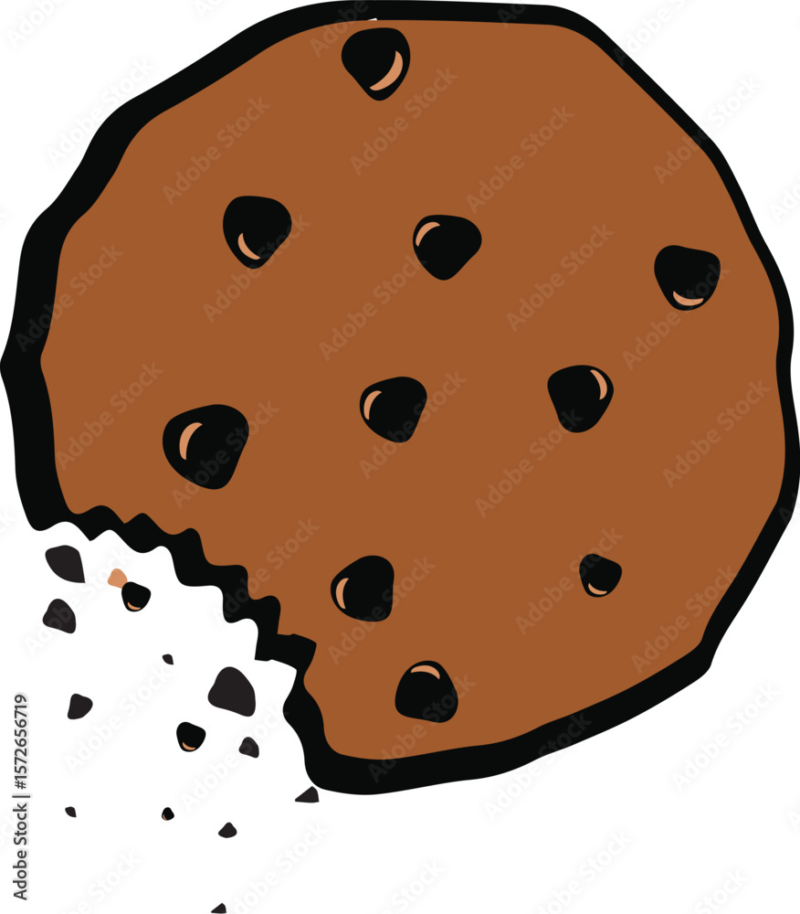 Fototapeta premium eating chocolate cake icon logo adobe illustrator