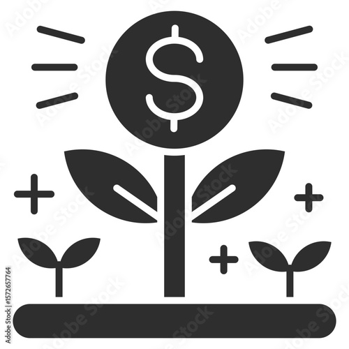 Investment Glyph Icon
