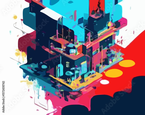 abstract city background