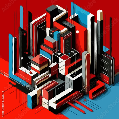 abstract technology background with modern technology