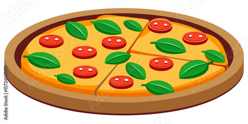 pizza with tomato and olives