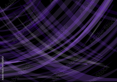 Fondo de franjas violeta entrecruzadas sobre fondo negro