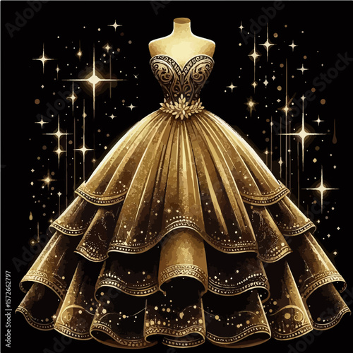 wedding dress on mannequin