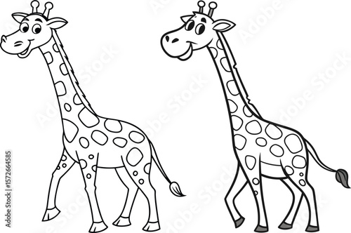 giraffe This icon showcases a stylized giraffe in a minimalist design, emphasizing clear lines and bold shapes suitable for digital and print applications