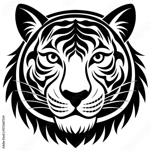 tiger head vector