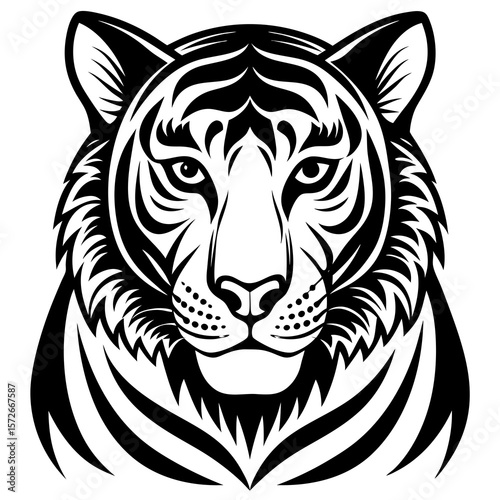 tiger head vector