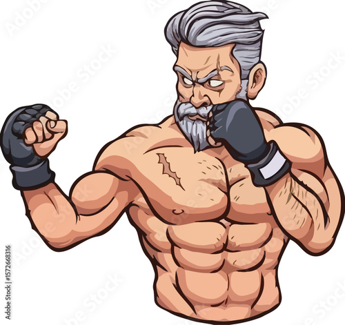 man in a boxing pose