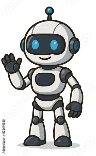 funny cartoon robot