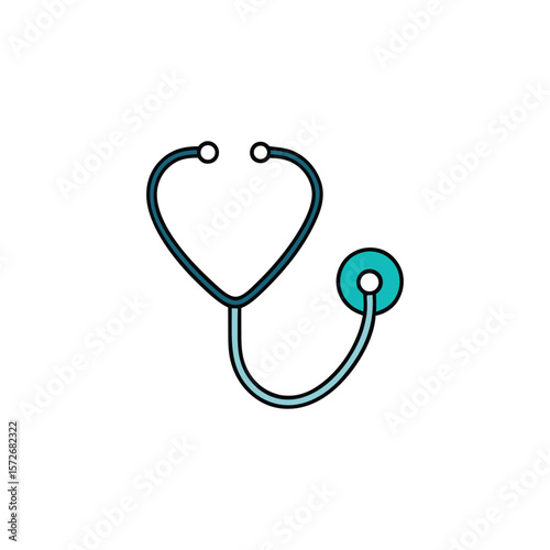 A stethoscope used for medical examinations