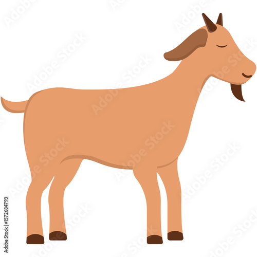 Cute Islamic Sacrificial Animal. Eid alAdha festive cow in yellow and orange, representing sacrifice. Perfect for cultural, religious, Eid alAdhathemed designs and projects