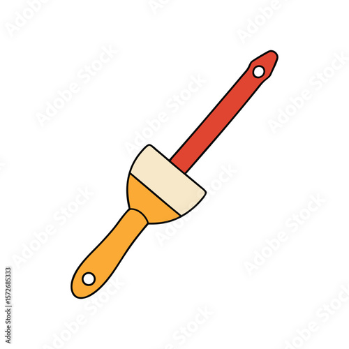 A simple illustration of a paint palette