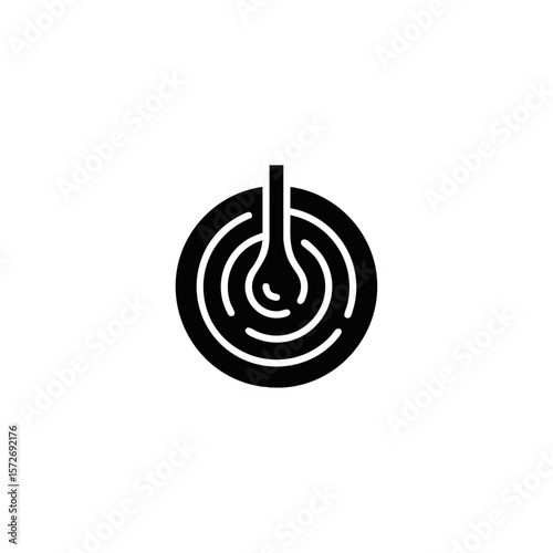 Crude Oil icon logo flat vector design