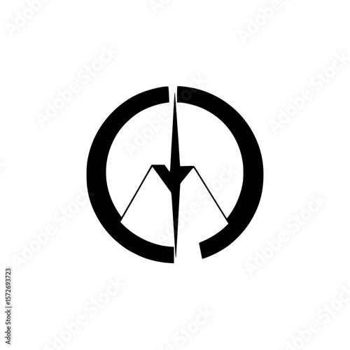 Collection of silhouette pictograms featuring diverse activities and representations of daily life in a minimalistic style