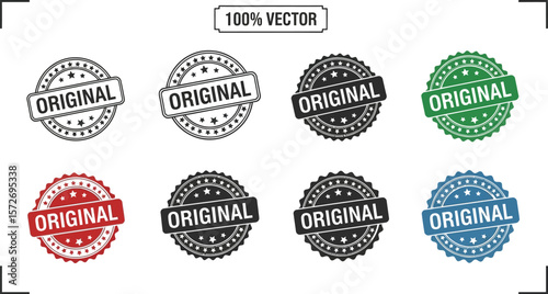 Original stamp vector set design original label badge collection graphic art